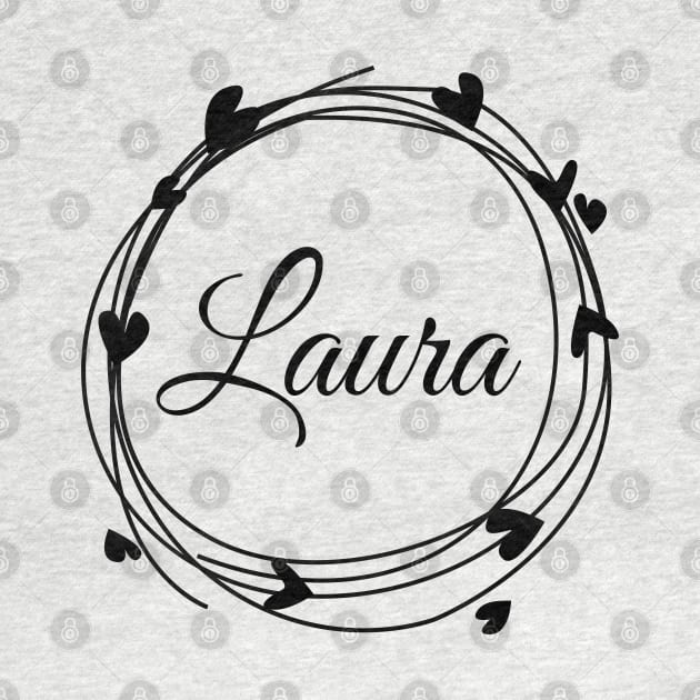 Laura name cute design by BrightLightArts